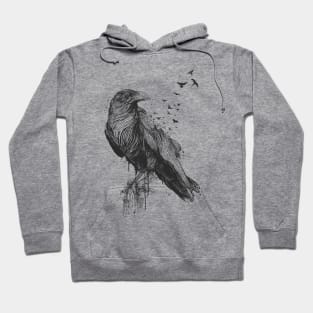 Born to be free (bw) Hoodie